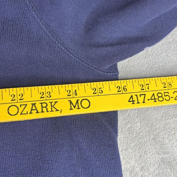 Polo Ralph Lauren Sweater Mens XL Blue Half Zip Pullover Cotton Knit Pony Logo - Picture 4 of 11